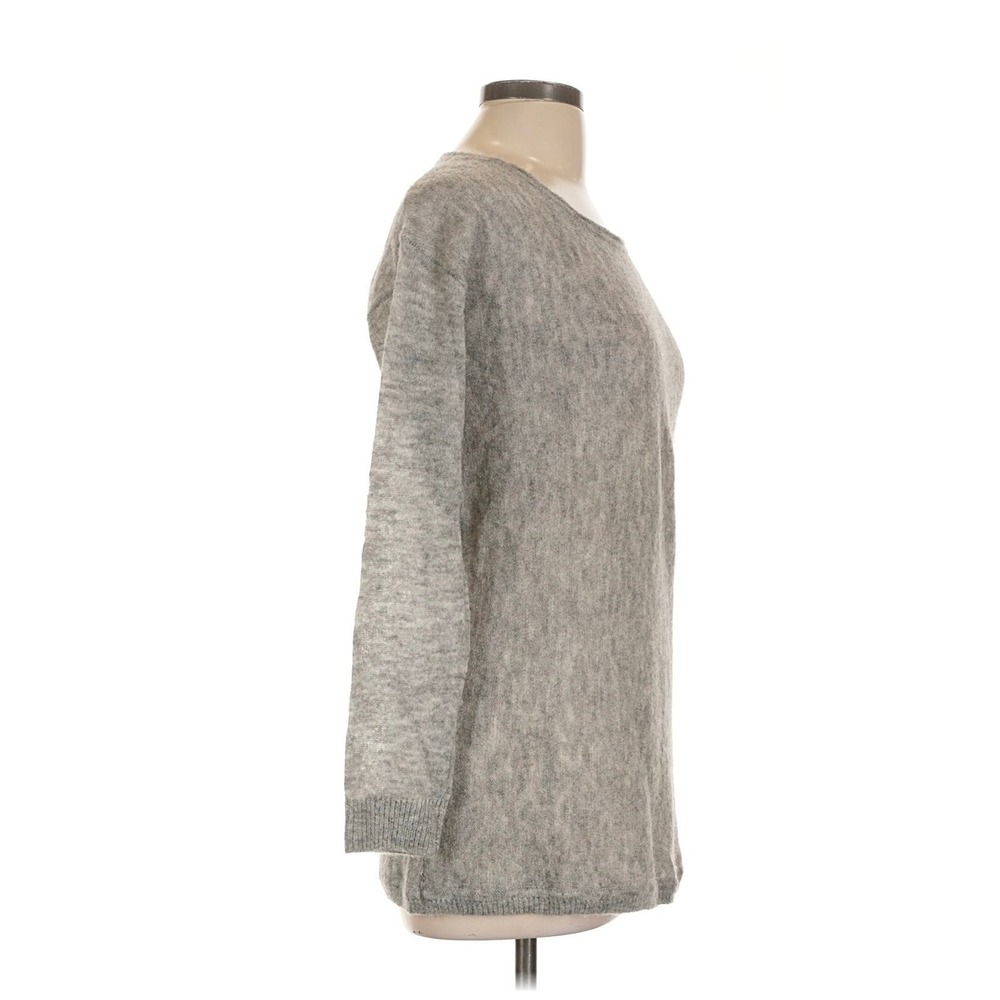 One Grey Day Alpaca Merino Wool Blend Back Cutout Sweater Gray Size L - Picture 3 of 12
